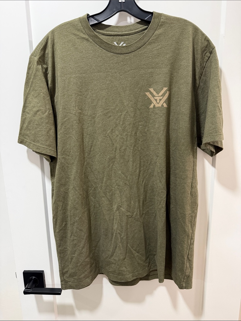 Vortex Men's Olive Green Graphic Logo T-Shirt - XL